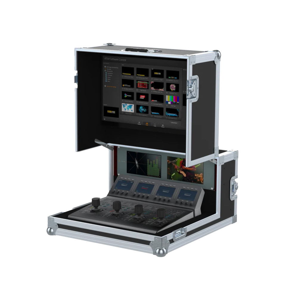 Video Controller Flight Case for Blackmagic ATEM 1 M/E  Camera Control Panel 3U + 6U by Santosom thumbnail 1