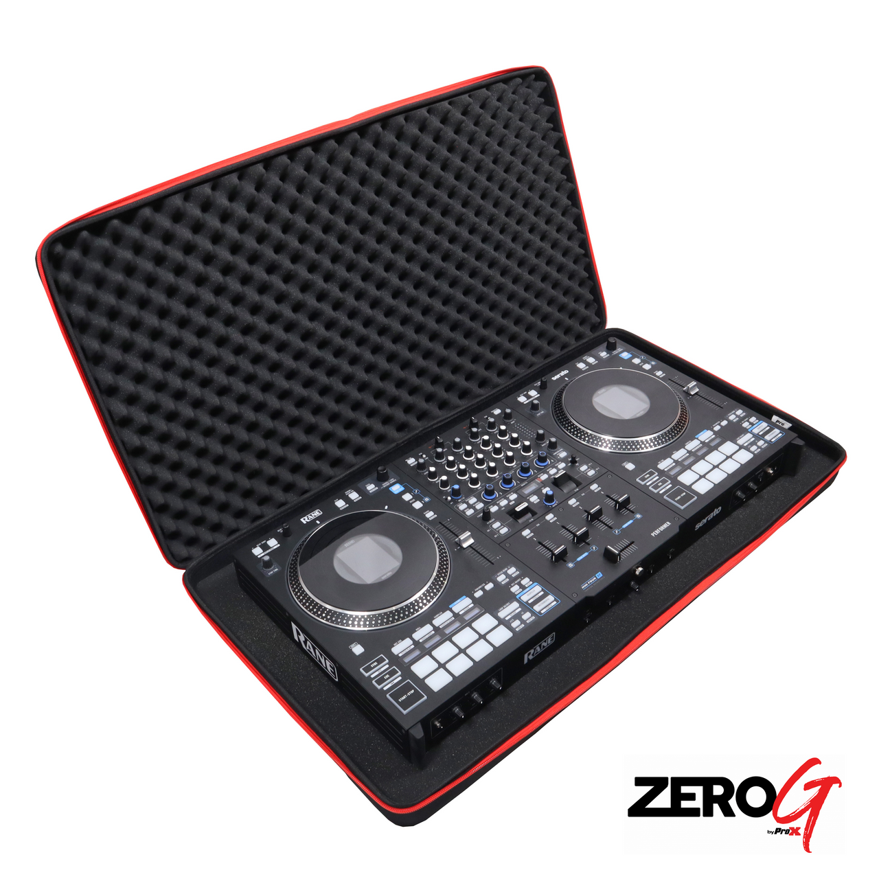 ZeroG Ultra Lightweight Hard Shell DJ Controller Shoulder Strap Bag for Rane FOUR, Performer, Pioneer XDJ-XZ DDJ-SZ2 - X Large