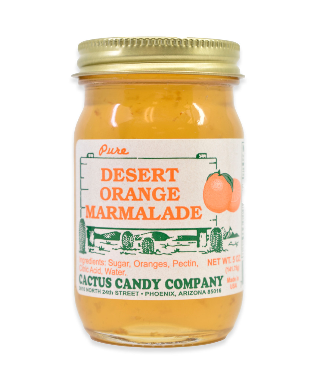 Desert Orange Marmalade 5oz Glass Jar