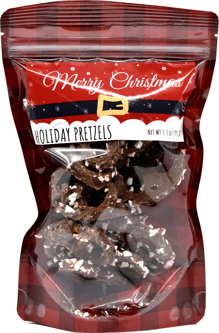 Chocolate Holiday Pretzels
