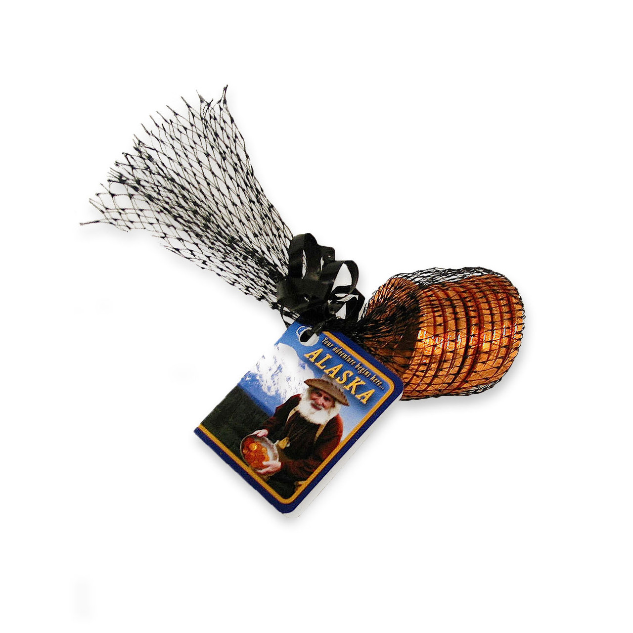 Alaska Mesh Bag w/ (10) Gold USA Coins & Card