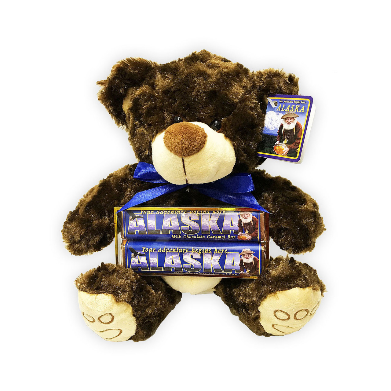 Alaska Large Plush Bear with 2 Pack Candy Bars