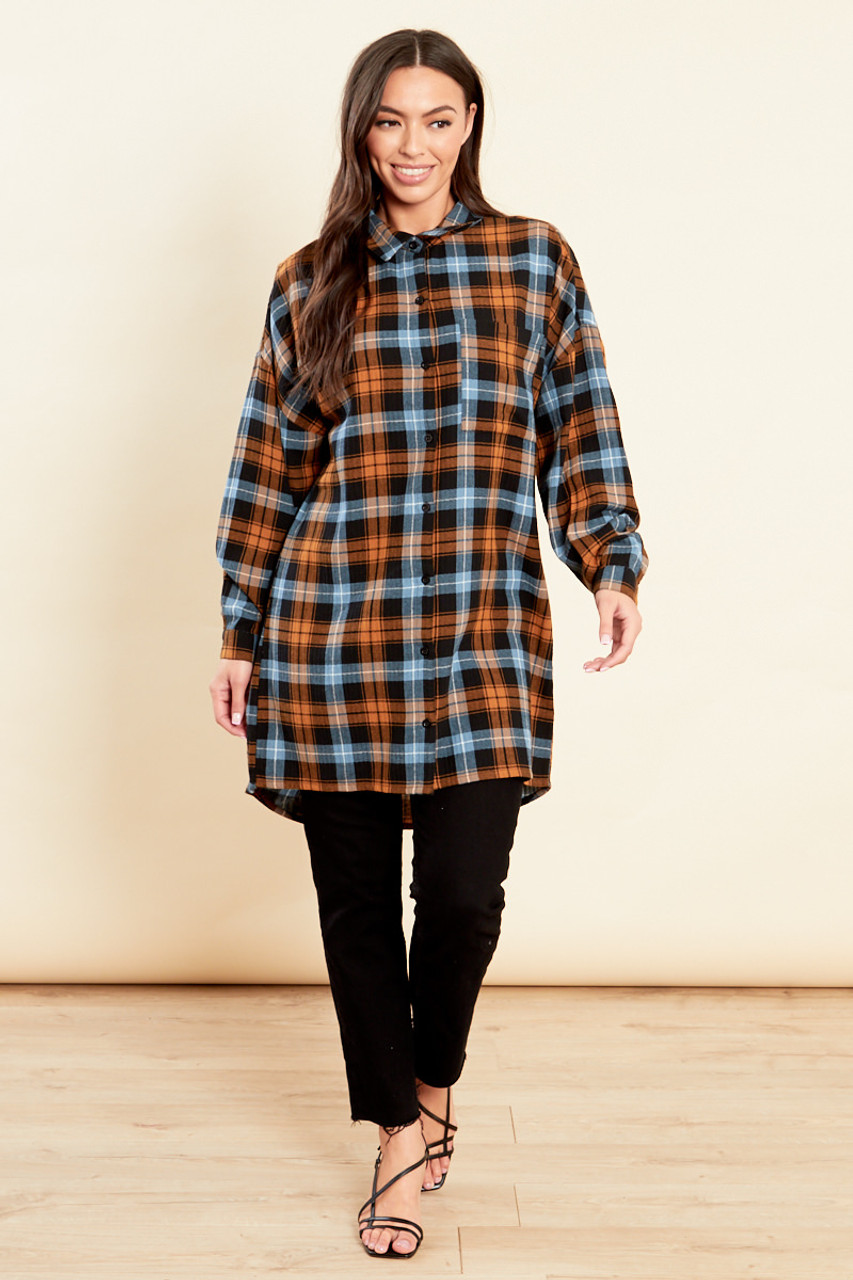 ワンピース【REMI RELIEF/レミレリーフ】CHECK SHIRT DRESS