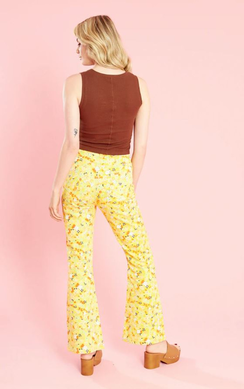 Ottilie Flared Jeans - Yellow