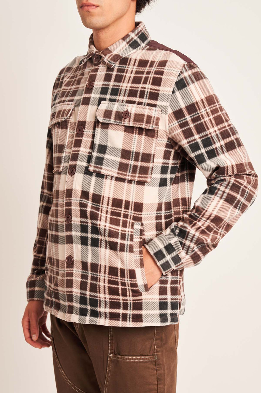 Mccoy Check Polar Fleece Over-Shirt 