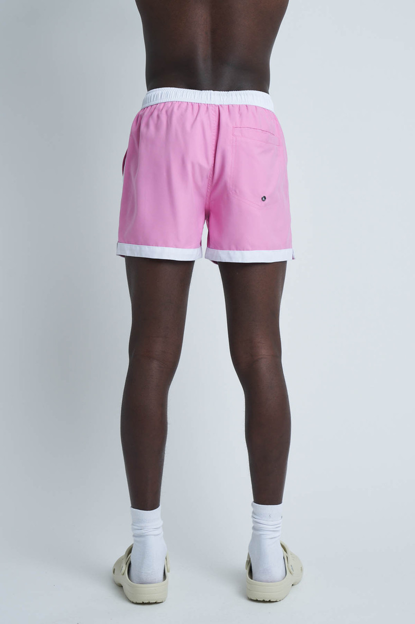 Recycled Polyester Swim Short With Side Stripe