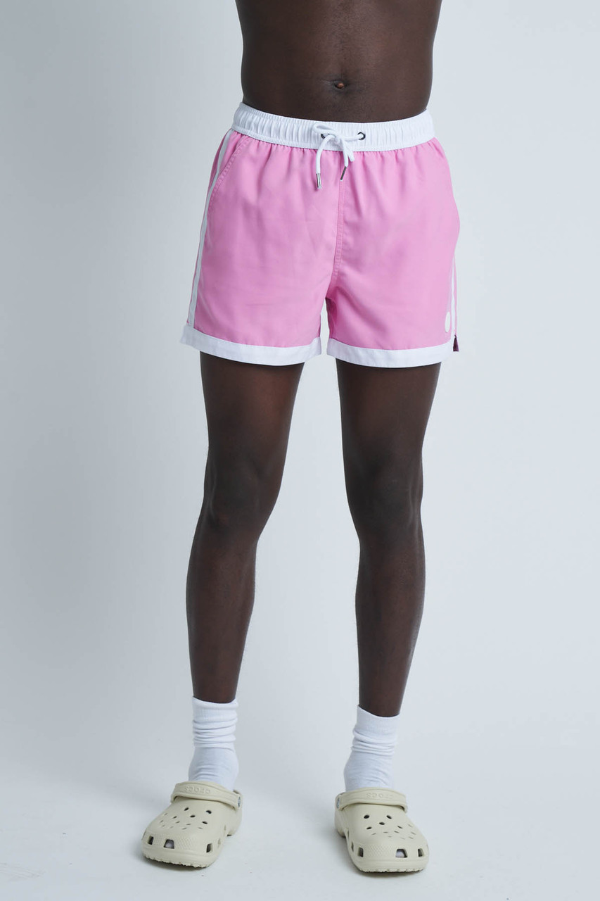 Recycled Polyester Swim Short With Side Stripe