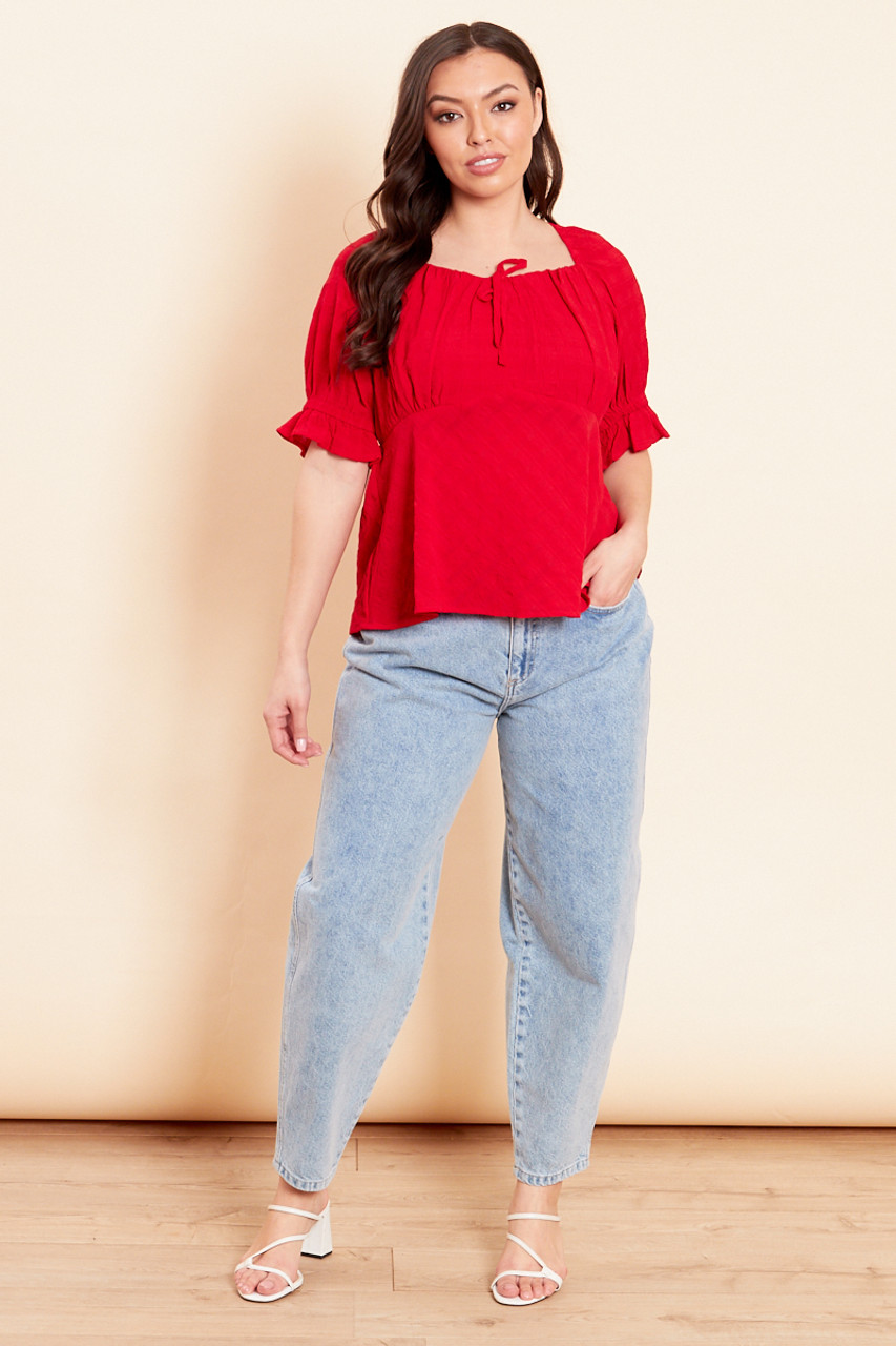 Red Plus Size Top 