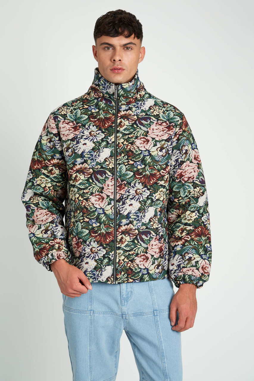 Meester Floral Jacquard Padded Jacket