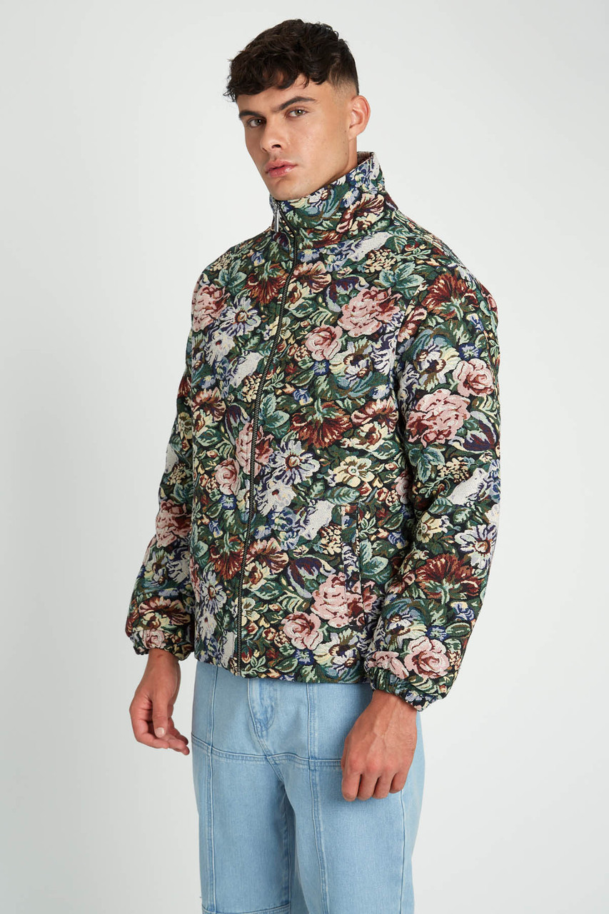 Meester Floral Jacquard Padded Jacket