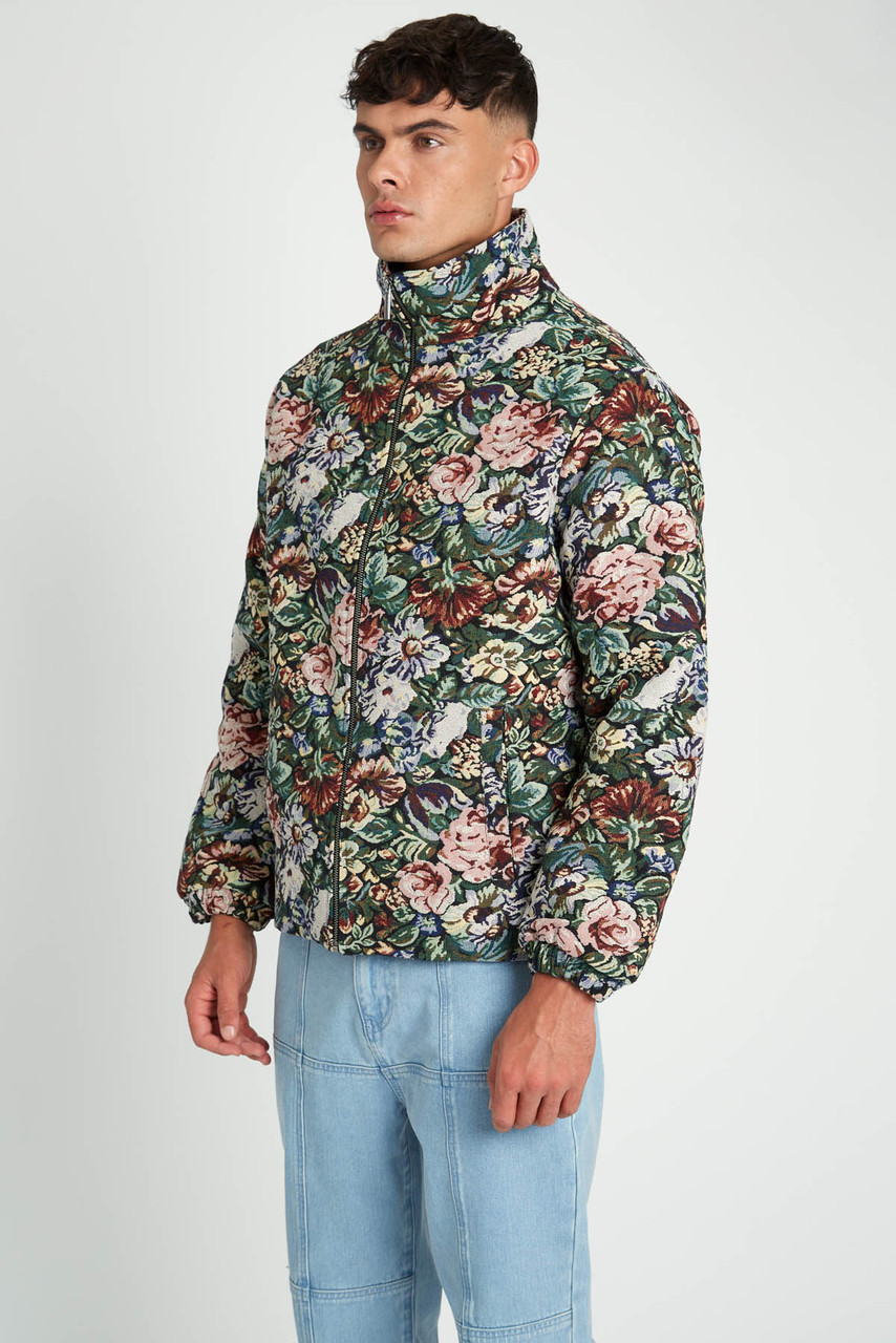 Meester Floral Jacquard Padded Jacket