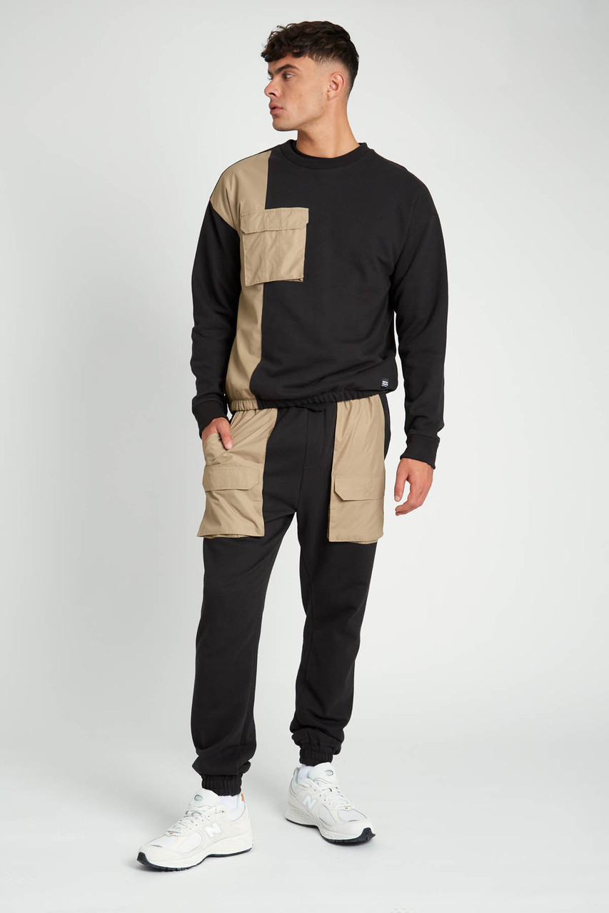 Platt Relaxed Fit Sweatshirt With Nylon Pocket