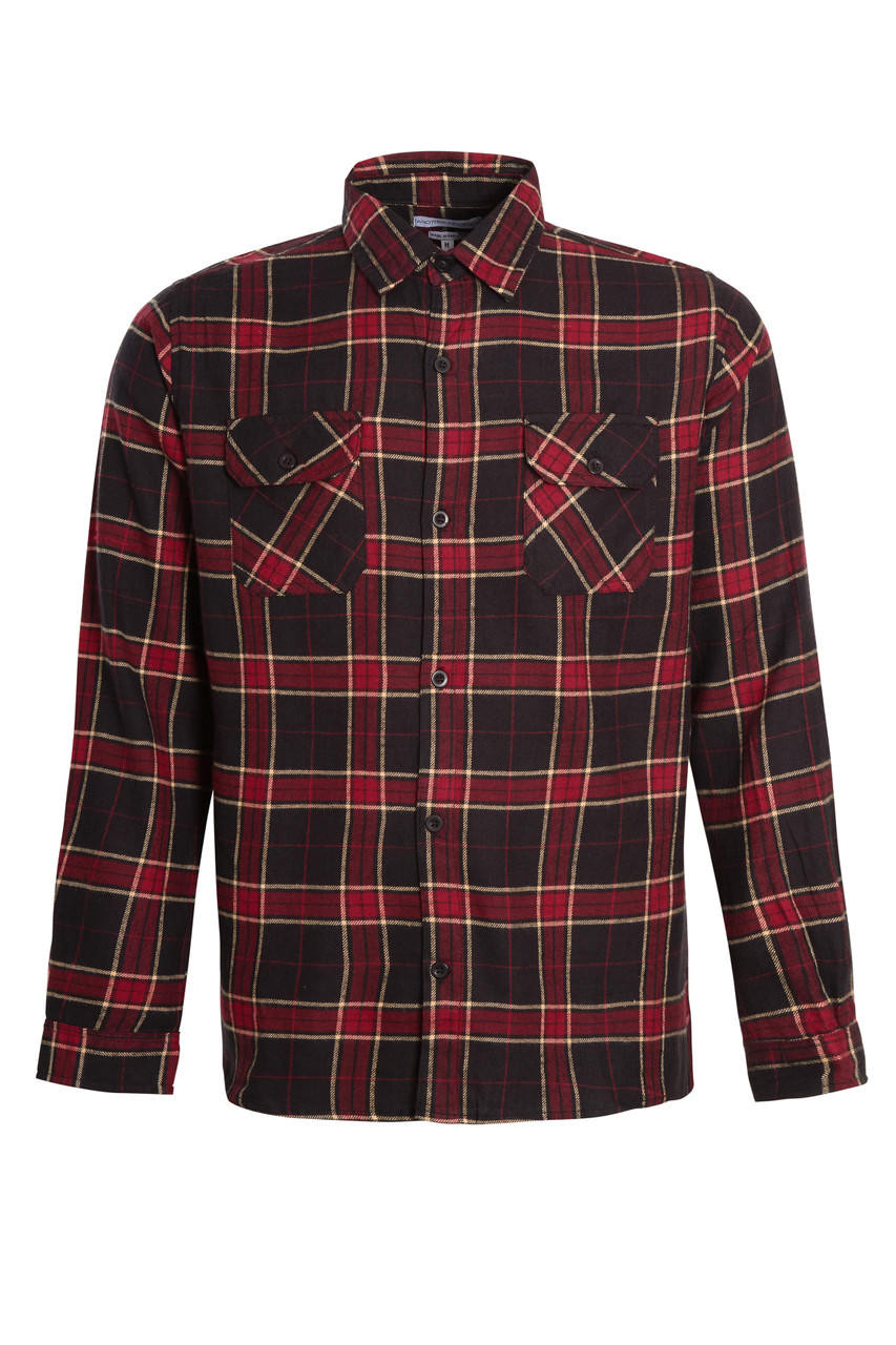 Another Influence Black & Red Check Over Shirt 