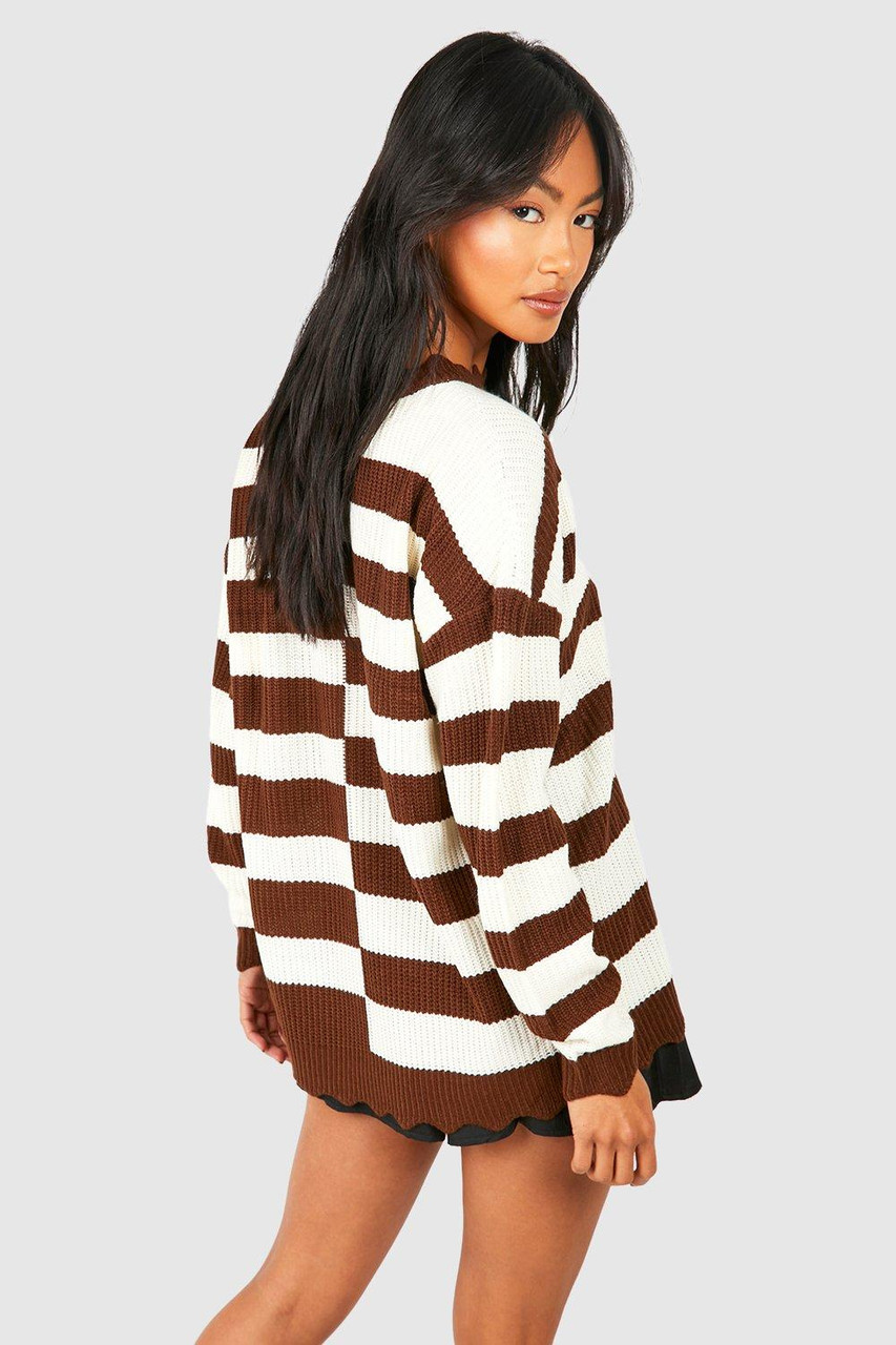 Trendy Mixed Stripe Jumper