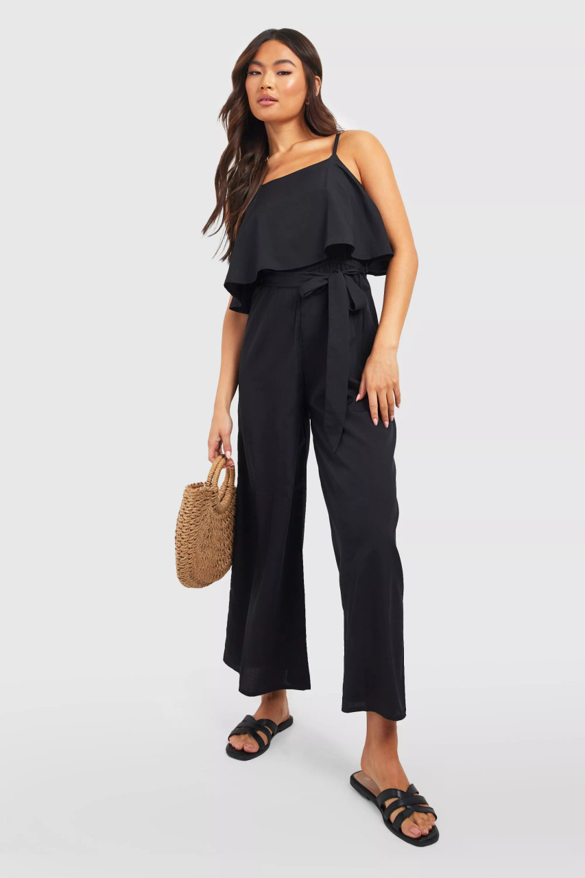  Straps jumpsuit with wide legs