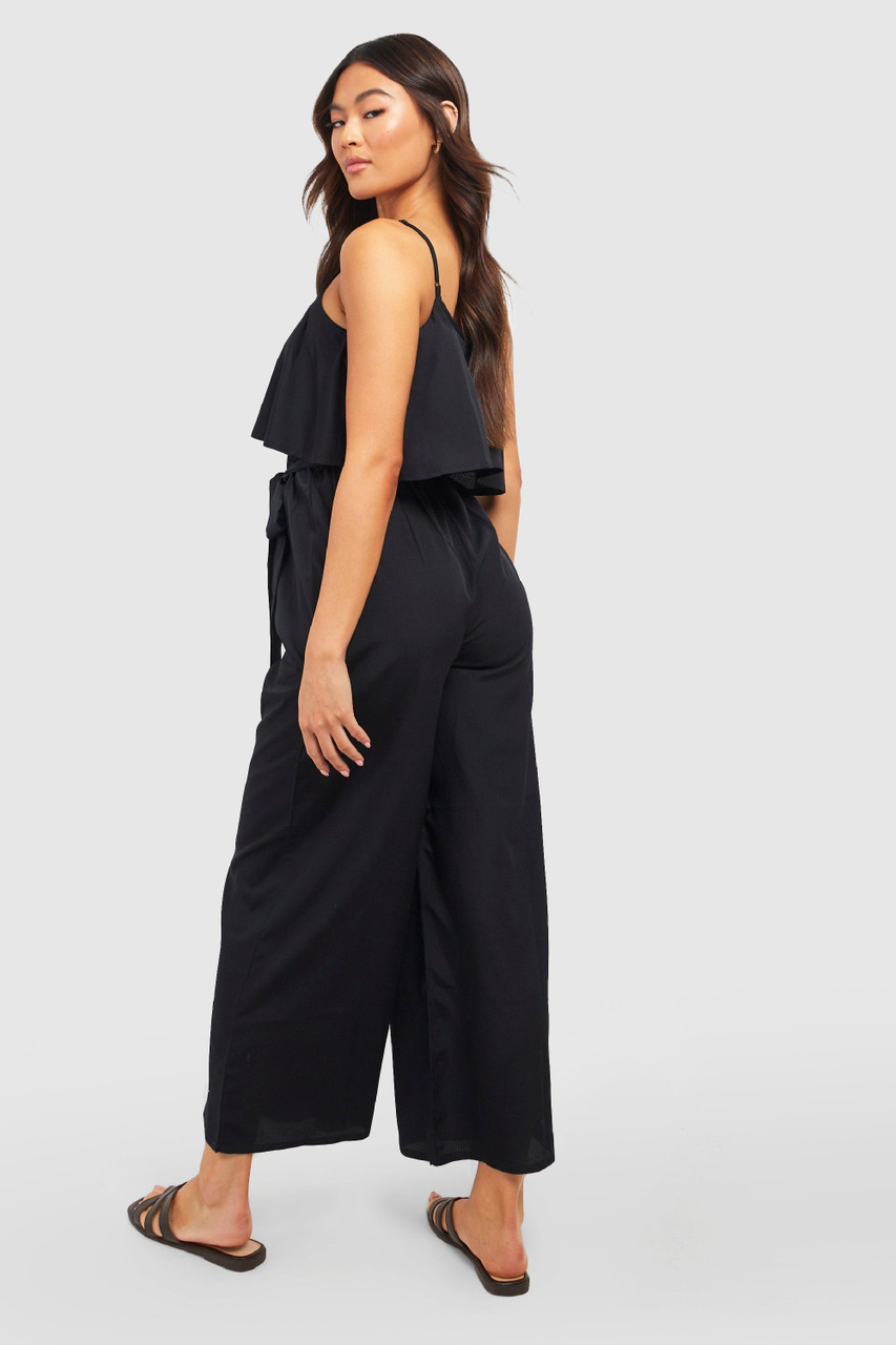  Straps jumpsuit with wide legs