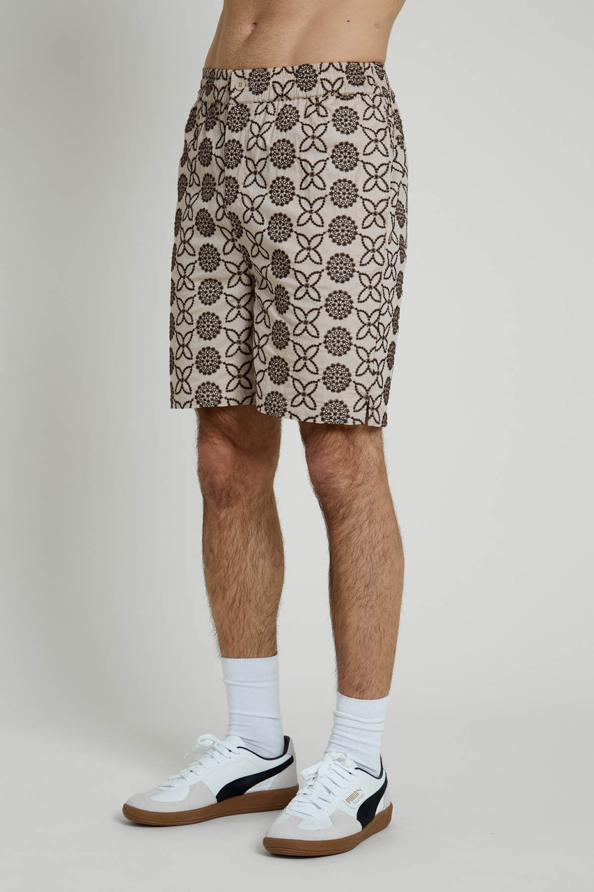 Embroidered Mid Length Short 