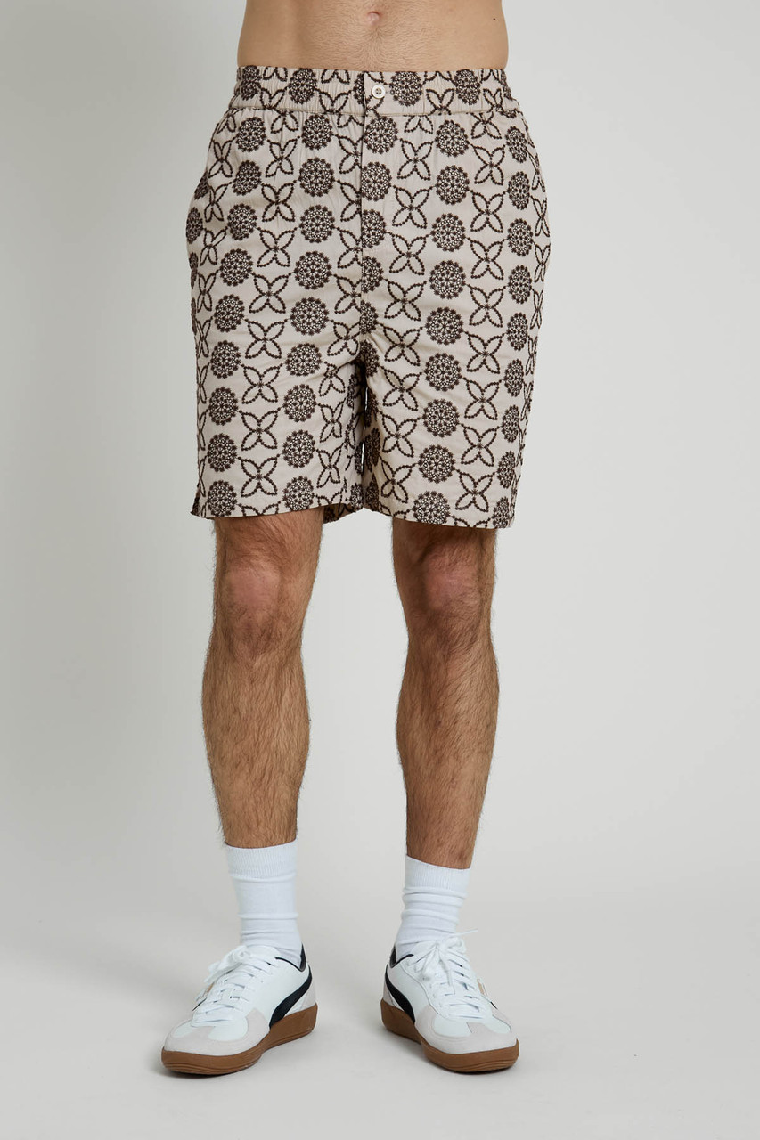 Embroidered Mid Length Short 