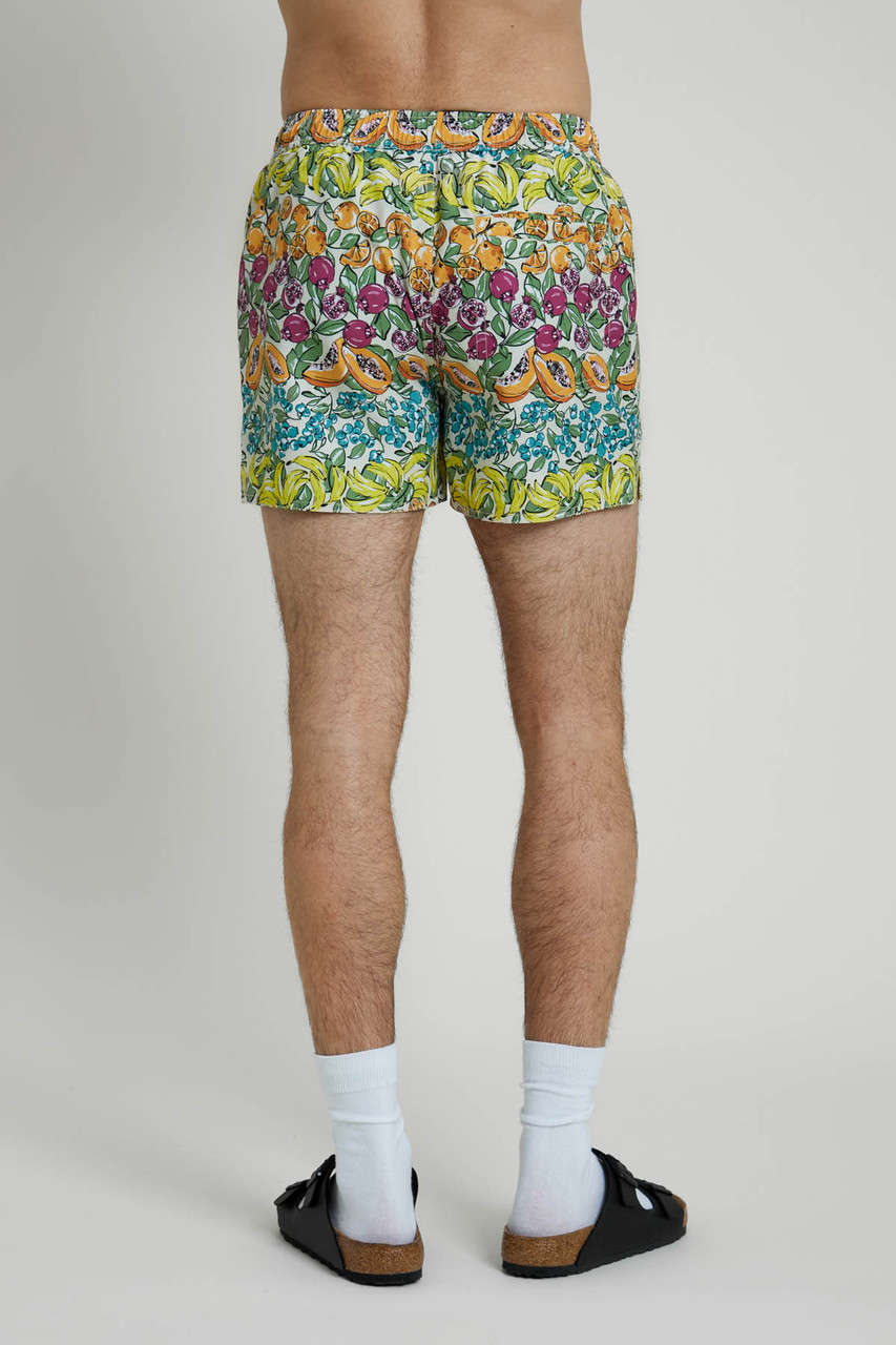 Fruit Printed Recycled Polyester Swim Short