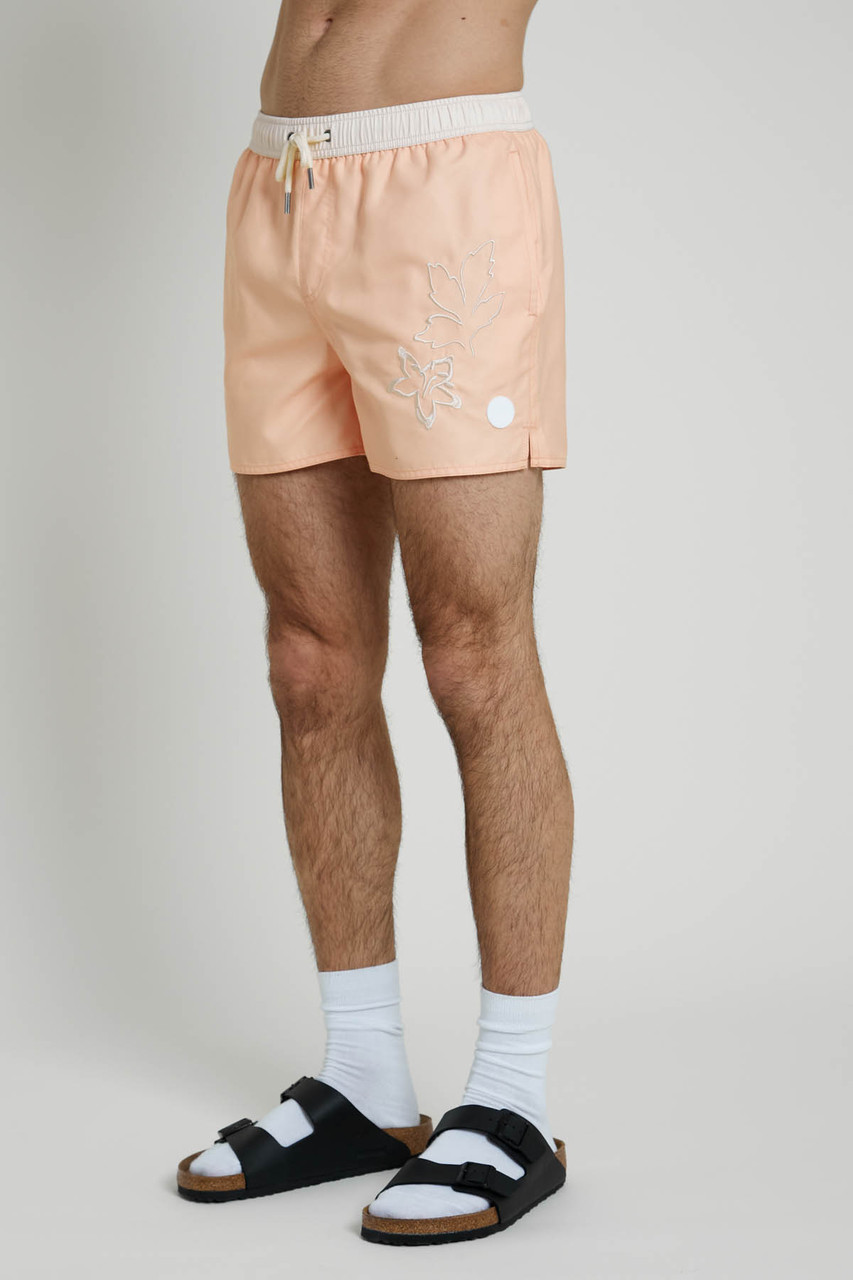 Embroidered Recycled Polyester Swim Shorts