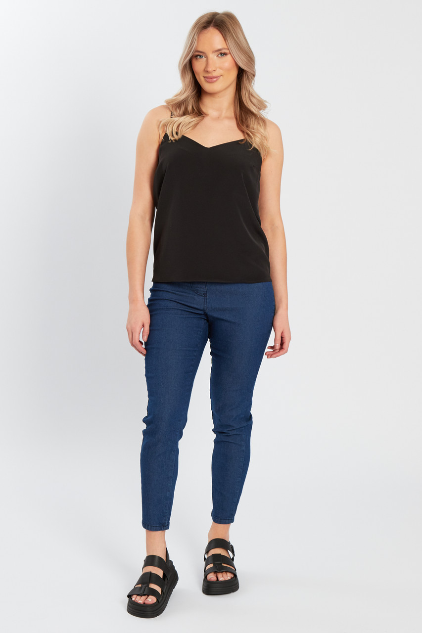 Indigo Jeggings Elasticated Waist