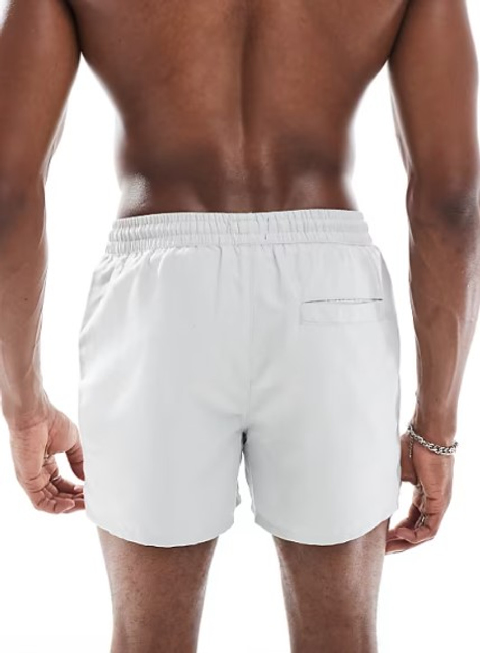 Plain Swim Short In Grey