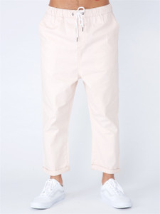 Pink Loose Cropped Pull on Chino