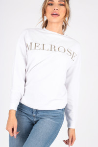 Slogan Long Sleeve Sweat Top