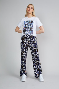 Native Youth Navy Animal Print High Waist Pant
