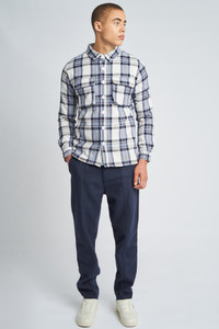 Blue Greyson Check Overshirt