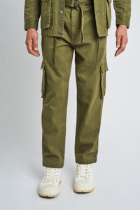 Eli Washed Cotton Cargo Pocket Trouser