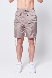 Nylon Shorts With Patch Pockets