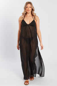 Beachwear Georgette Volume Maxi Cami Dress