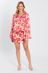 Printed Fitted Mini Skirt