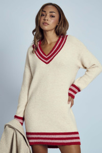 Brushed Knit Jumper Mini Dress