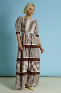 June Gingham Midaxi Dress