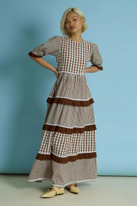June Gingham Midaxi Dress