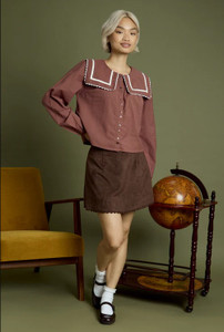 Noa Balloon Sleeve Smock Blouse