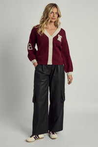 Varsity Knitted Cardigan