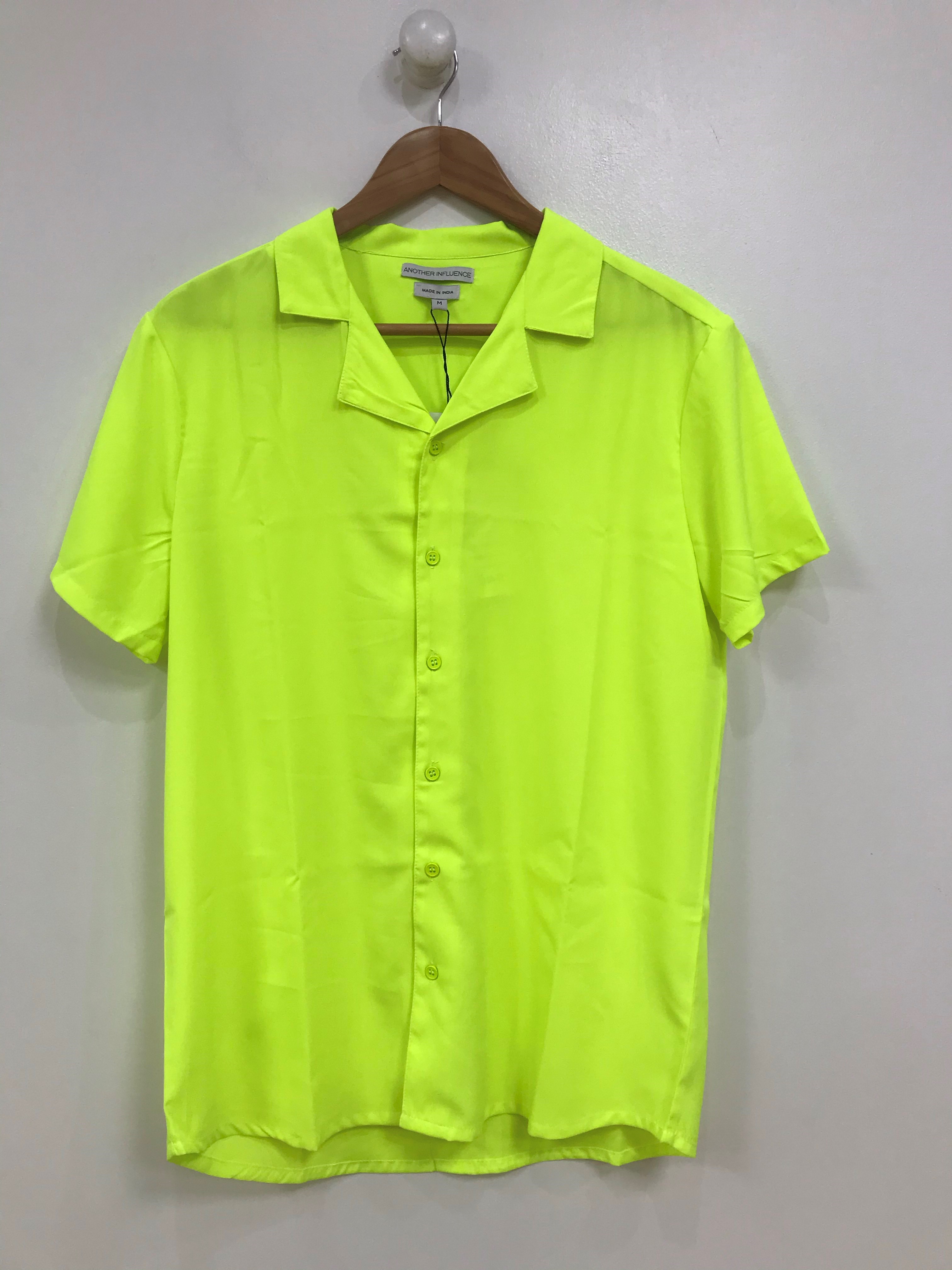 neon yellow blouse