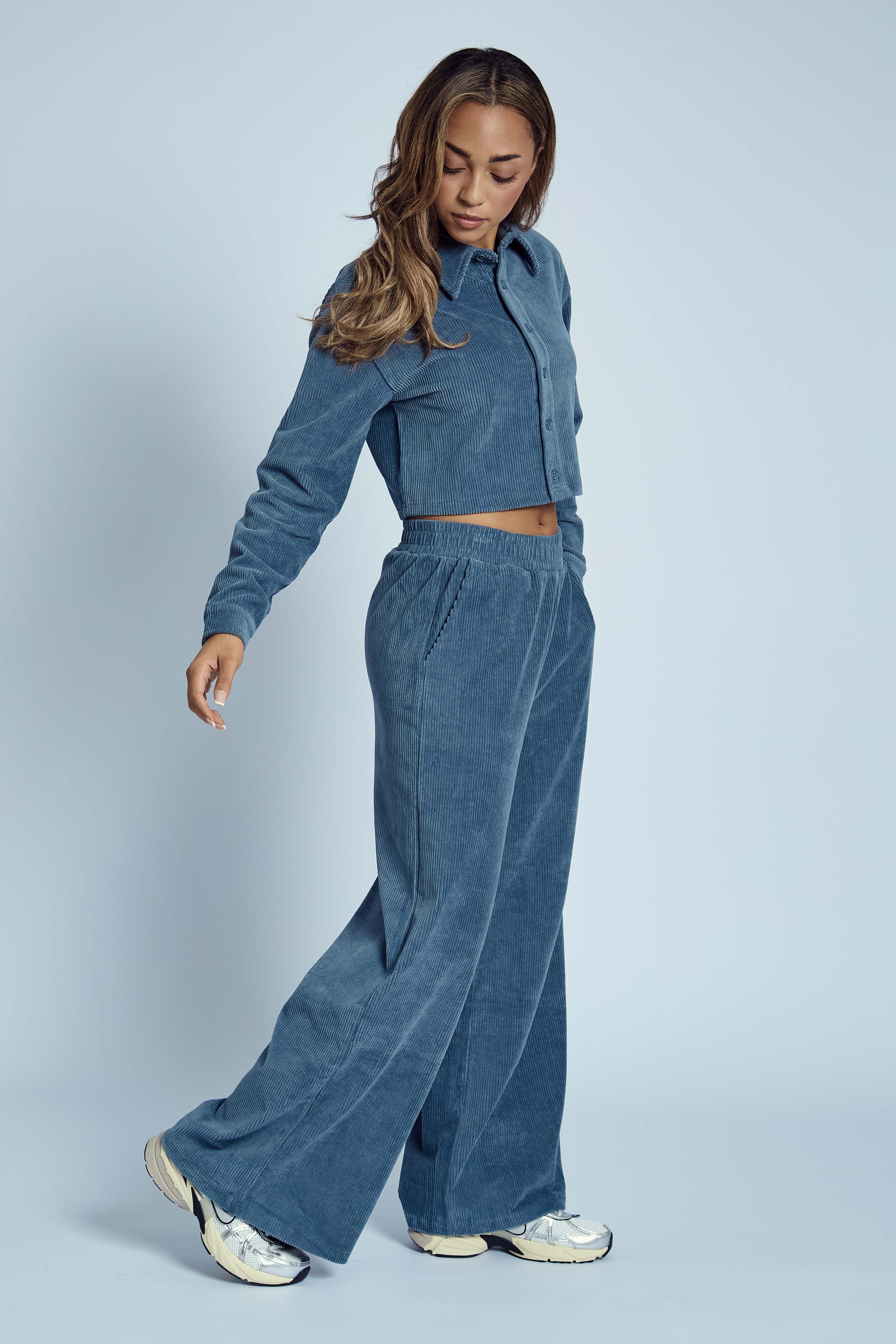 Corduroy Cropped Shirt l Influence Fashion Wholesale New Season AW'24