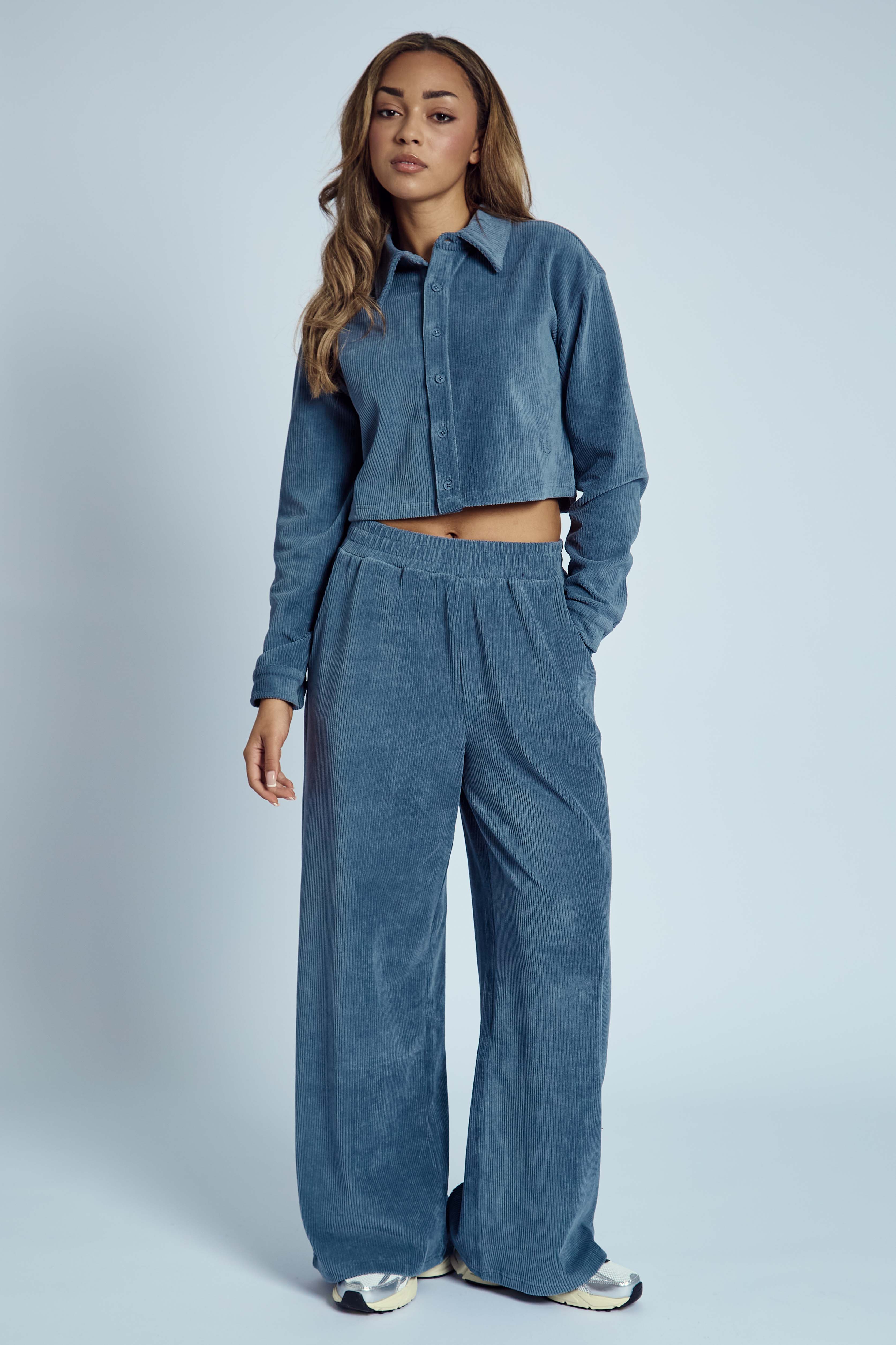 Corduroy Cropped Shirt l Influence Fashion Wholesale New Season AW'24