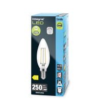 Integral 1.8w 220-240v 250lm LED Candle E14 4000k Cool White Non-Dimmable 330 Degree Beam Clear ILCANDE14NE073