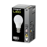 Integral 7w 220-240v 806lm LED GLS B22 3000k Warm White Non-Dimmable 240 Degree Beam Frosted ILGLSB22ND150