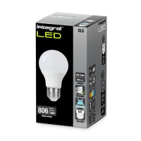 Integral 8.8w 220-240v 806lm LED GLS E27 5000k Daylight Dimmable 220 Degree Beam Frosted ILGLSE27DF101