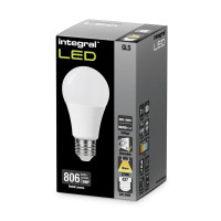 Integral 7w 220-240v 806lm LED GLS E27 2700k Warm White Dimmable 240 Degree Beam Frosted ILGLSE27DC084