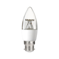 Integral 4.9w 220-240v 470lm LED Candle B22 5000k Daylight Non-Dimmable 240 Degree Beam Clear ILCANDB22NF063 Integral 4.9w 220-240v 470lm LED Candle B22 5000k Daylight Non-Dimmable 240 Degree Beam Clear ILCANDB22NF063