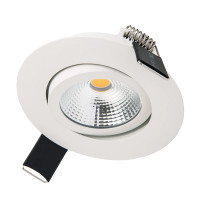 Integral 6.5W LED Downlight 65mm Cut Out Matt White 3000K Warm White 650lm