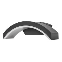 Integral 7.5w LED Contemporary Outdoor Lighting Curve Dark Grey 4000k Cool White ILDEA028