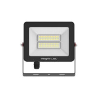 Integral 30W LED Floodlight IP67 4000K Cool White 3000lm SuperSlim2 Black